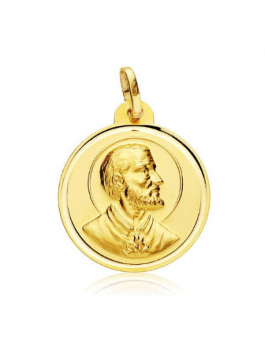 18K MEDALLA SAN FRANCISCO JAVIER 22 MM