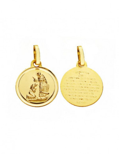 18K BENDICION DE SAN FRANCISCO 14 MM...