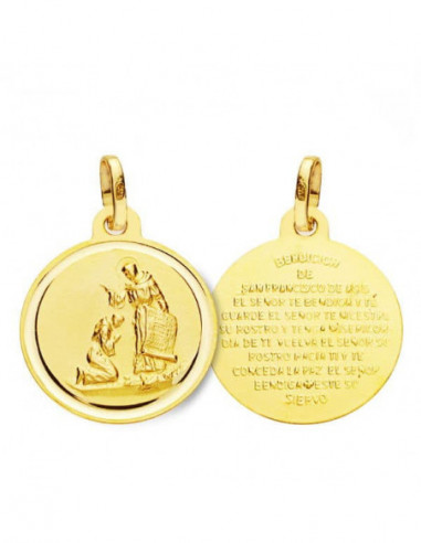 18K MEDALLA ORO AMARILLO BENDICION DE...