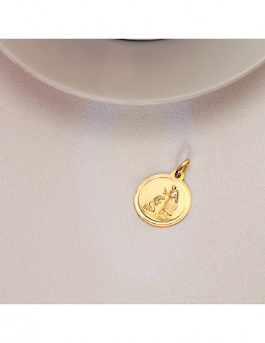 18K MEDALLA ORO AMARILLO BENDICION DE...