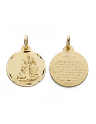 18K MEDALLA BENDICION DE SAN...