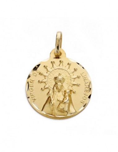 18K MEDALLA VIRGEN DE LINAREJOS 18 MM