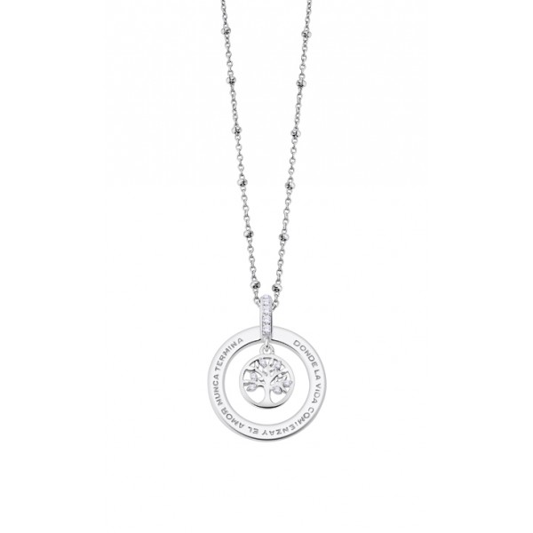 Colgante Plata circunferencia arbol...