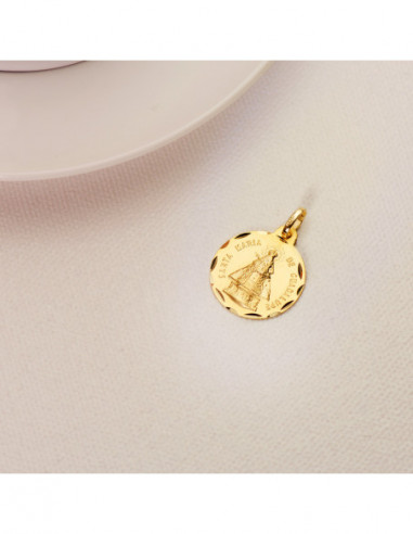 18K MEDALLA VIRGEN SANTA MARIA DE...