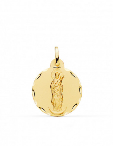 18K MEDALLA VIRGEN DE LA ALMUDENA 20 MM