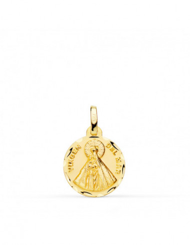 18K MEDALLA NUESTRA SEÑORA VIRGEN DEL...