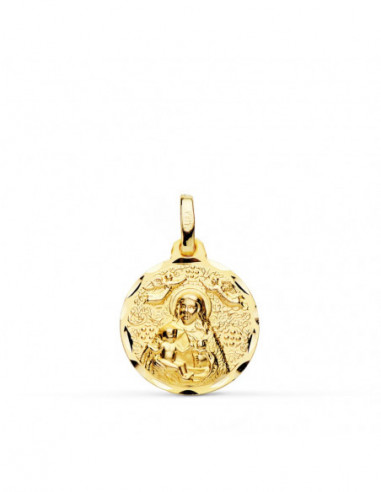 18K MEDALLA VIRGEN DE LA CINTA 16 MM