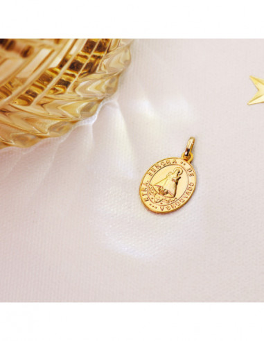 18K MEDALLA ESCAPULARIO VIRGEN...