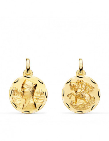 18K ESCAPULARIO VIRGEN MONTSERRAT Y...