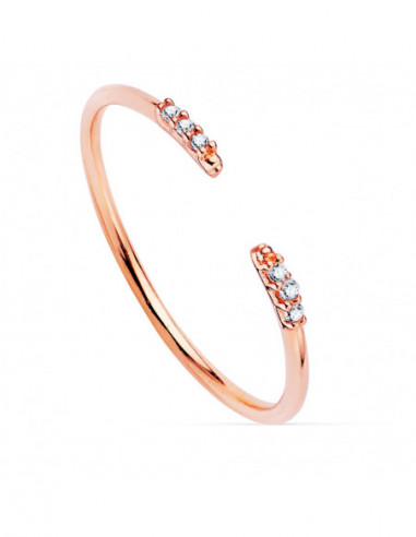 18K SORTIJA ABIERTA ORO ROSA...