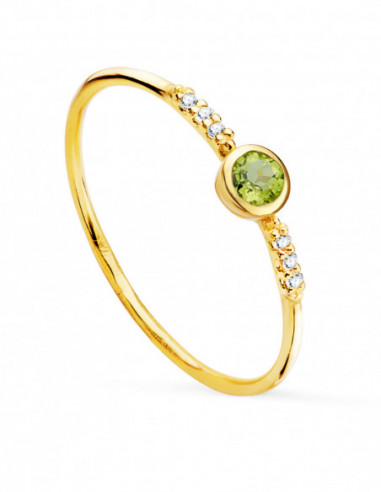 18K SORTIJA ORO AMARILLO 6 DIAMANTES...