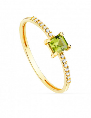 SORTIJA ORO AMARILLO 14 DIAMANTES...