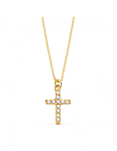 18K GARGANTILLA CRUZ 8.5X 6.5MM11...