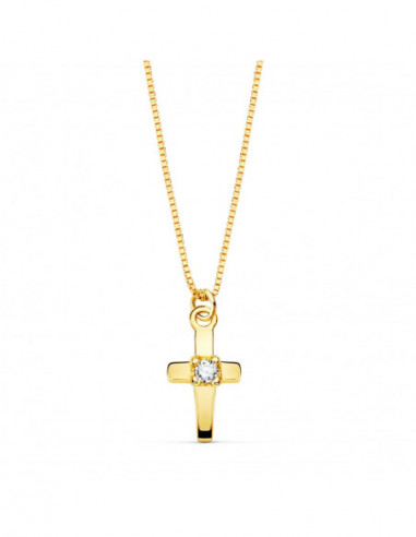 18K GARGANTILLA CRUZ 8X4.5MM1...