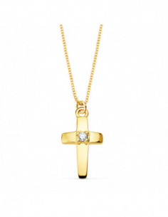 18K GARGANTILLA CRUZ 12X7... 2