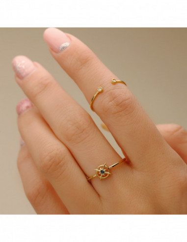 18K SORTIJA ORO AMARILLO DIAMANTES...