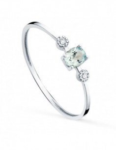 18K SORTIJA ORO BLANCO Y... 2