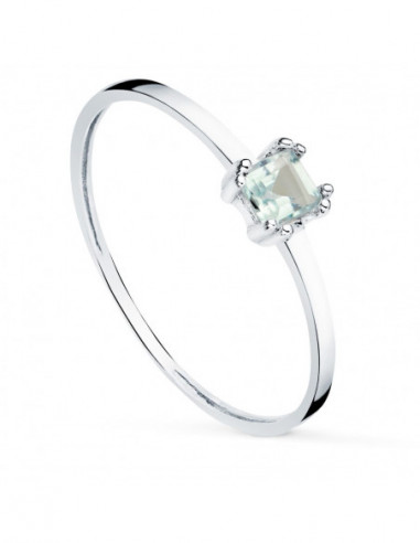 18K SORTIJA ORO AMARILLO AGUAMARINA...