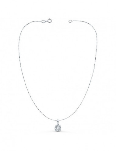 18K GARGANTILLA ORO BLANCO COLGANTE...