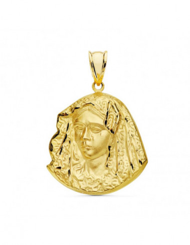 18K MEDALLA ORO AMARILLO VIRGEN DE LA...
