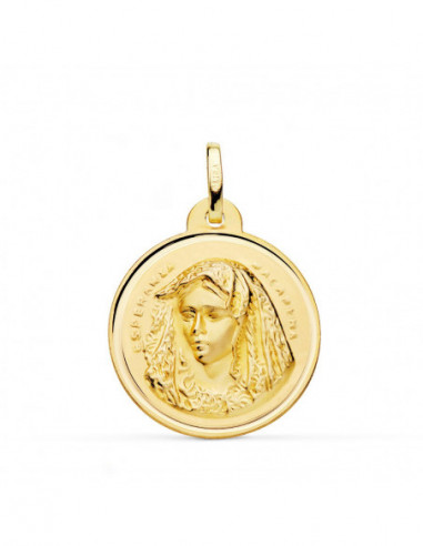 18K MEDALLA ORO AMARILLO VIRGEN DE LA...