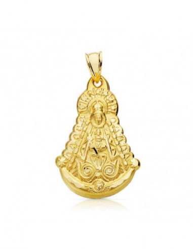 18K VIRGEN DEL ROCIO SILUETA 30X20 MM