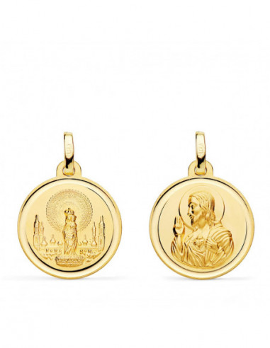 18K ESCAPULARIO VIRGEN PILAR Y...