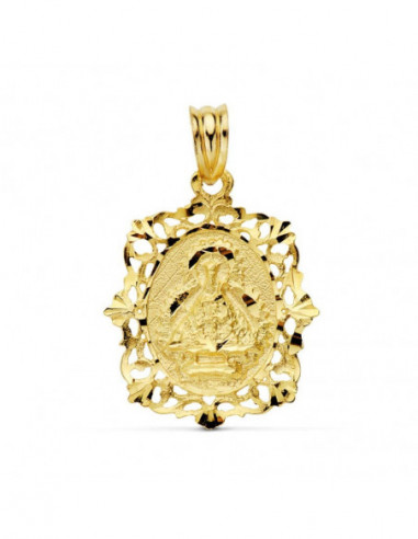 18K MEDALLA VIRGEN DE LA CABEZA CERCO...
