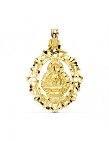 18K MEDALLA VIRGEN DE LA CABEZA CERCO...