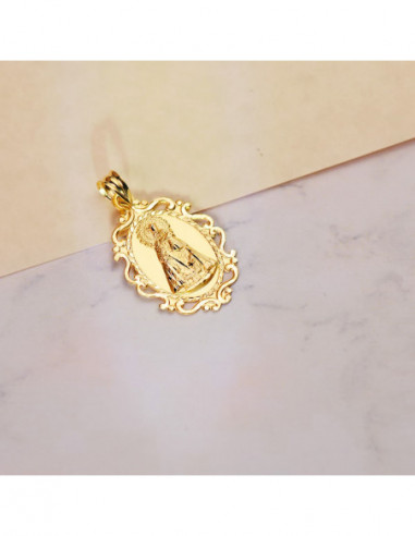 18K MEDALLA ORO AMARILLO VIRGEN DE...