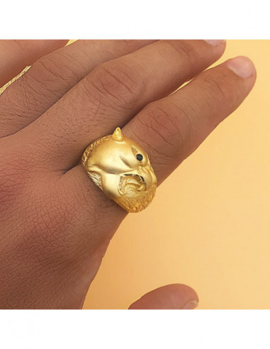 18K SELLO ORO AMARILLO MACIZO PUMA...