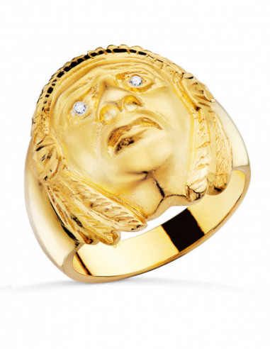 18K SELLO ORO AMARILLO INDIO...