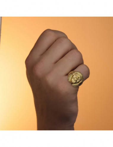 18K SELLO ORO AMARILLO INDIO...