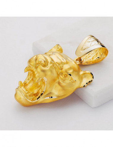 18K COLGANTE PUMA GIGANTE. 40X34 MM