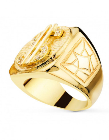 18K SELLO ORO AMARILLO MACIZO DOLAR...