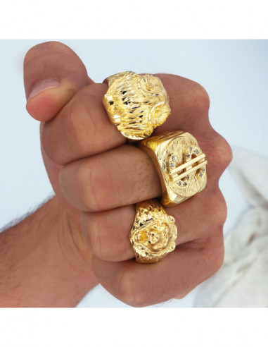 18K SELLO ORO AMARILLO MACIZO DOLAR...