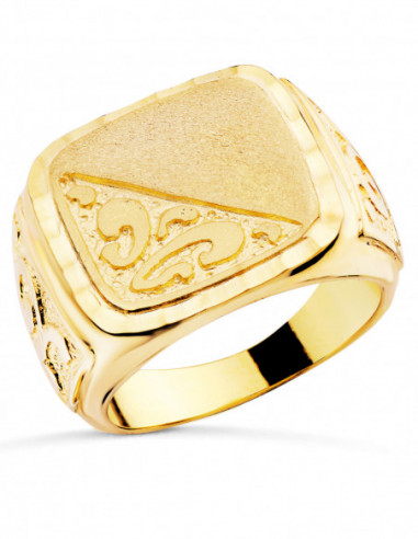 18K SELLO ORO AMARILLO CABALLERO...