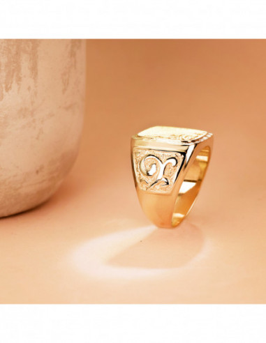 18K SELLO ORO AMARILLO CABALLERO...