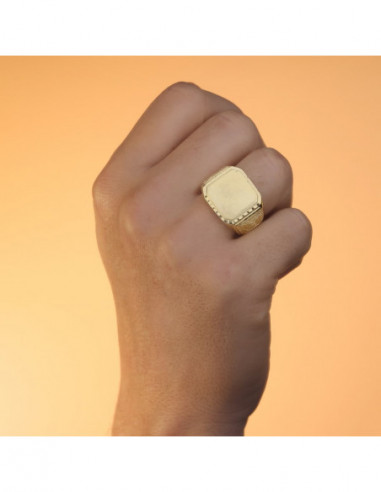 18K SELLO ORO AMARILLO CABALLERO...