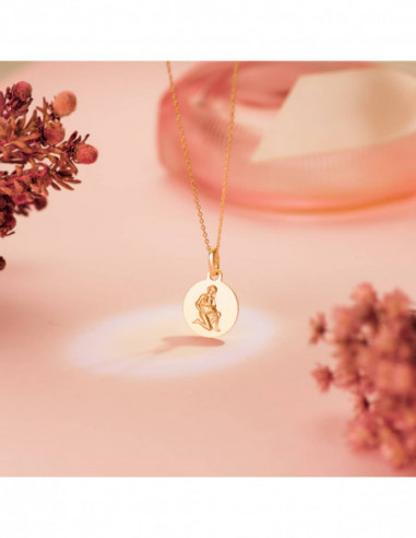 18K MEDALLA HOROSCOPO ORO AMARILLO...