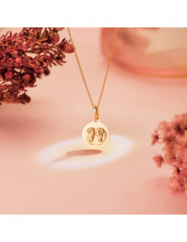 18K MEDALLA HOROSCOPO ORO AMARILLO...