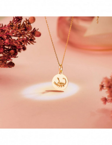 18K MEDALLA HOROSCOPO ORO AMARILLO...