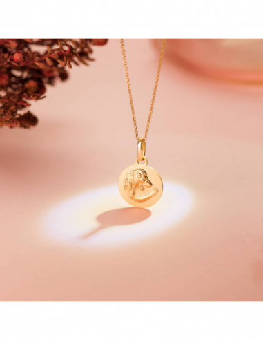 18K MEDALLA HOROSCOPO ORO AMARILLO...