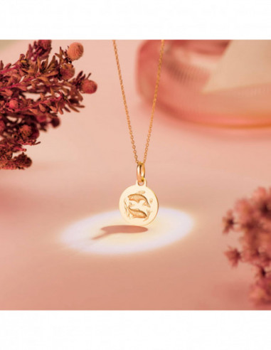 18K MEDALLA HOROSCOPO ORO AMARILLO...