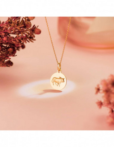 18K MEDALLA HOROSCOPO ORO AMARILLO...