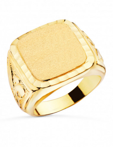 18K SELLO ORO AMARILLO CABALLERO...