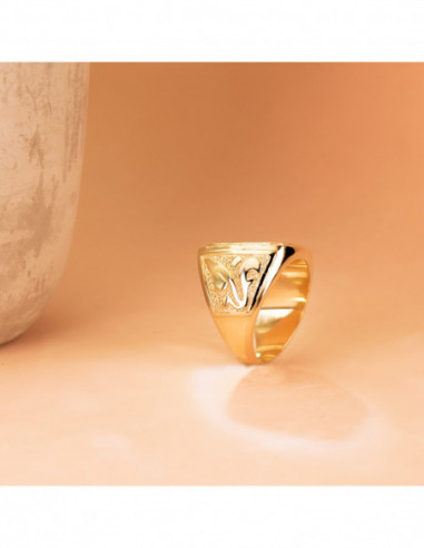 18K SELLO ORO AMARILLO CABALLERO...