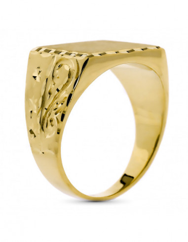 18K SELLO ORO AMARILLO CABALLERO...