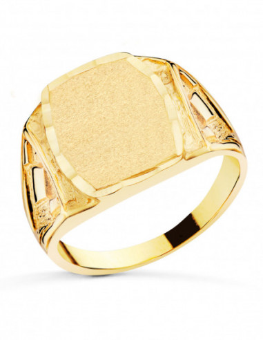 18K SELLO ORO AMARILLO CABALLERO...