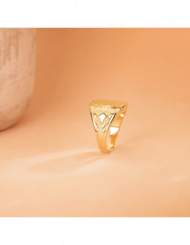 18K SELLO ORO AMARILLO CABALLERO...